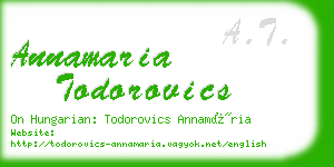 annamaria todorovics business card